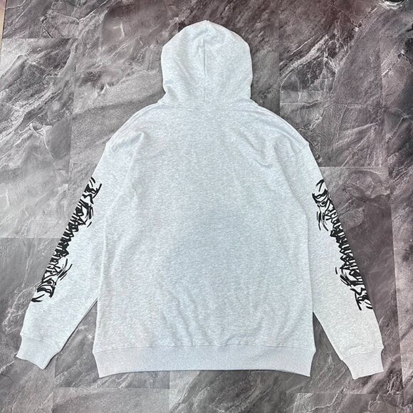 Vetements Light Grey Printed Hoodie - Picture 5 of 12